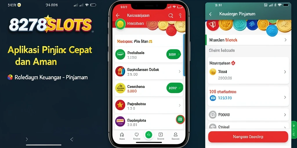 Tampilan antarmuka aplikasi Pinjaman 8278SLOTS yang user-friendly.