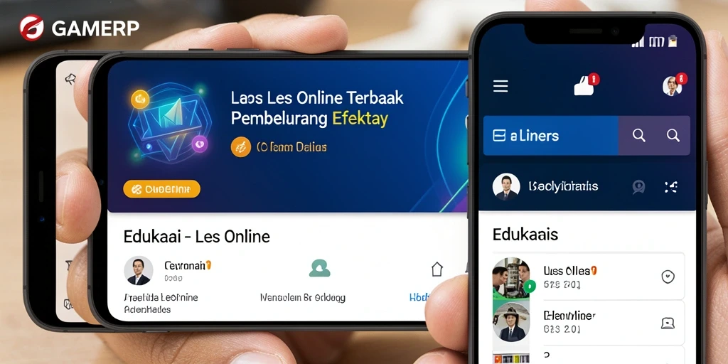 Antarmuka pengguna GAMERP yang intuitif untuk pengalaman belajar online.