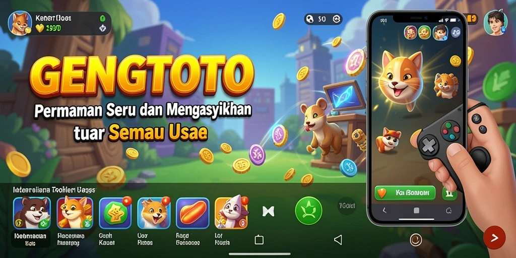 Tampilan antarmuka GENGTOTO yang cerah dan ramah pengguna.