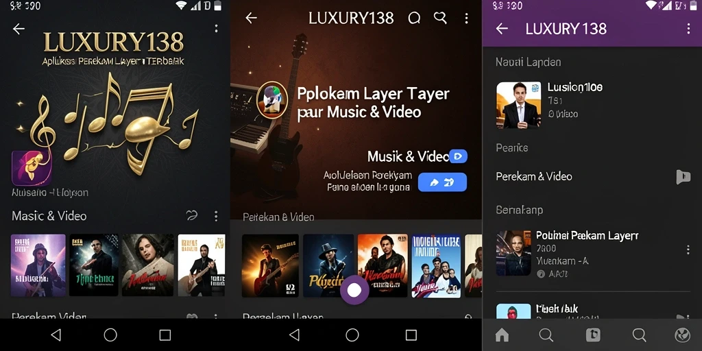 Tampilan antarmuka LUXURY138 saat merekam layar.