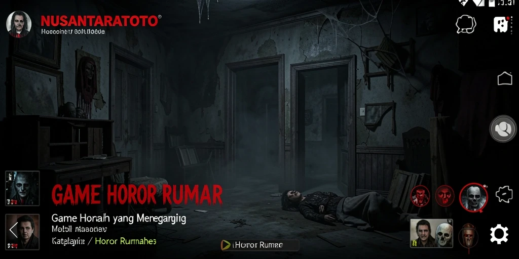 Tampilan menakutkan dari rumah yang angker di NUSANTARATOTO.
