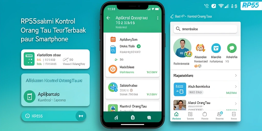 Antarmuka RP55 dengan fitur Kontrol Orang Tua yang lengkap.