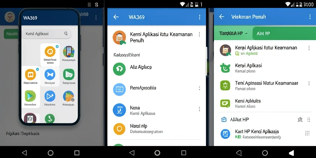 Tampilan antarmuka sederhana aplikasi Kunci Aplikasi WA369.