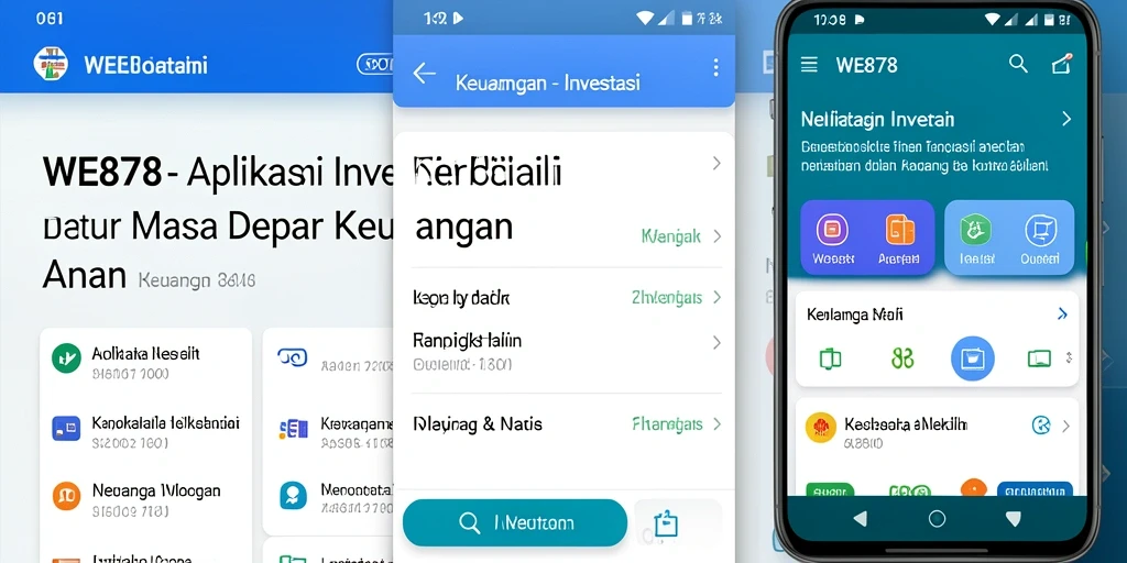 Antarmuka WE878 yang sederhana dan fungsional untuk investasi.